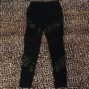Bebe Faux Leather Moto Pants nwot